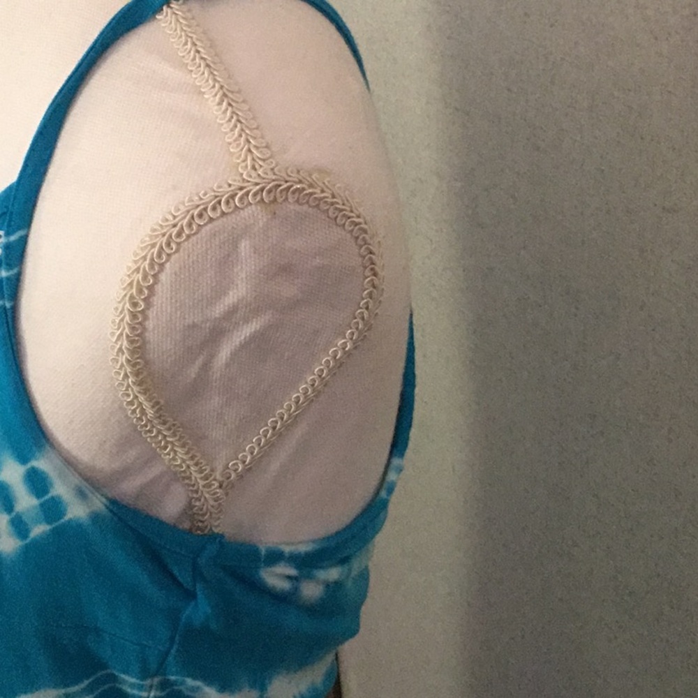 Blue sleeveless Tie Dye Maxi Dress Brand I.N.C. - Picture 9 of 16